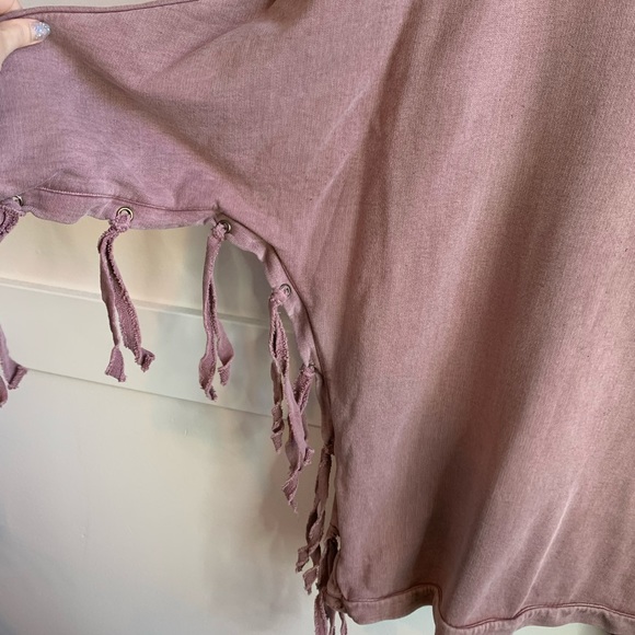Emberley Mauve Boho Tie Sweatshirt - Picture 4 of 6